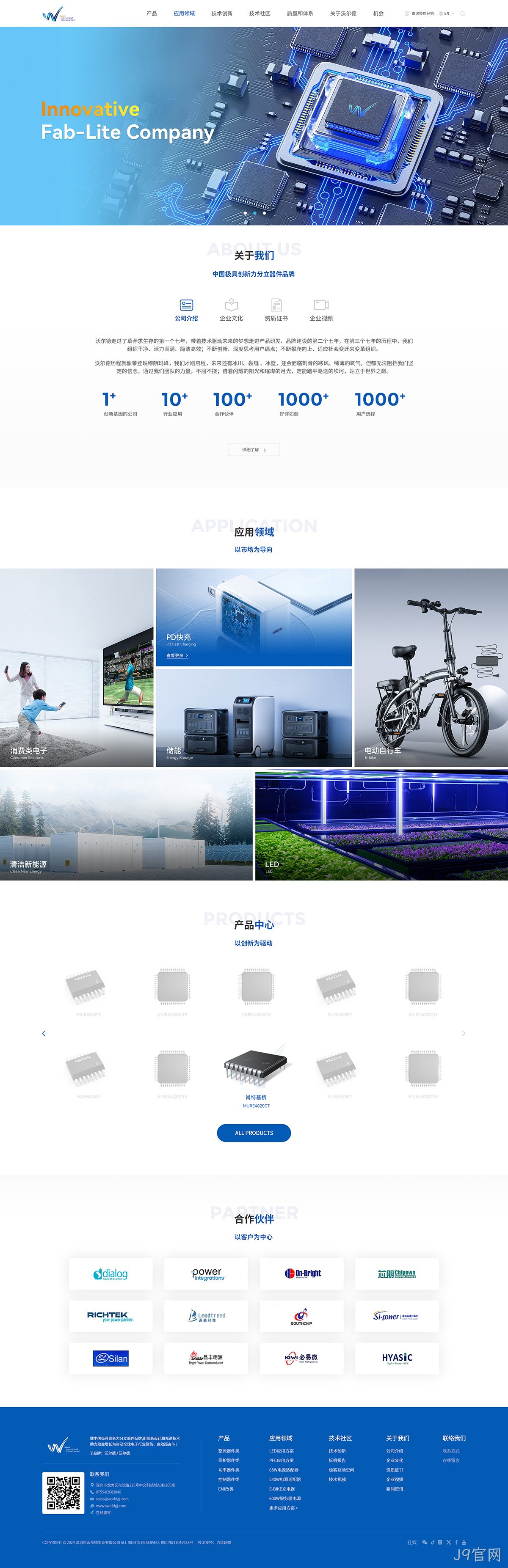 沃尔德实业网站案例